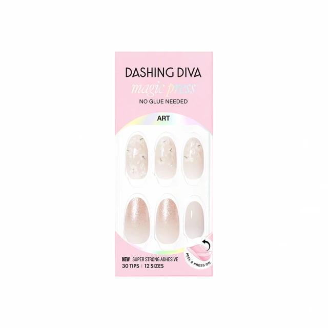 【DASHING DIVA】MAGICPRESS薄型經典美甲片_白色碎花(歐美款/杏仁 美甲貼片 指甲貼) 歷史價格詳細信息