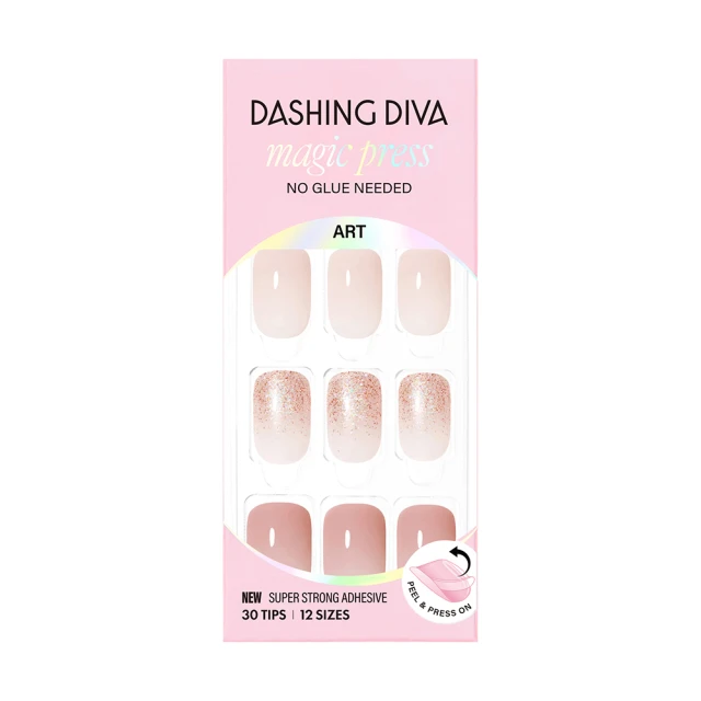 【DASHING DIVA】MAGICPRESS 薄型經典美甲片_粉紅佳人(氣質裸膚粉 米白 亮粉漸層) 歷史價格詳細信息