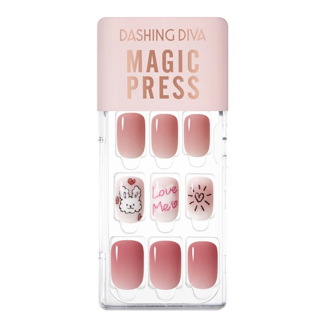 【DASHING DIVA】MAGICPRESS薄型美甲片-真愛蘿西(免照燈 蜜桃粉 腮紅 漸層 毛衣 格紋 裸膚粉) 歷史價格詳細信息
