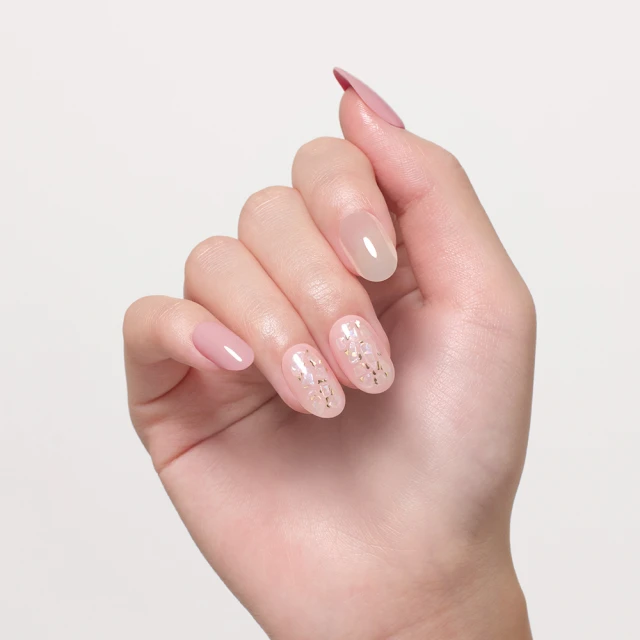 【DASHING DIVA】MAGICPRESS 薄型經典美甲片_粉紅佳人(氣質裸膚粉 米白 亮粉漸層) 歷史價格詳細信息