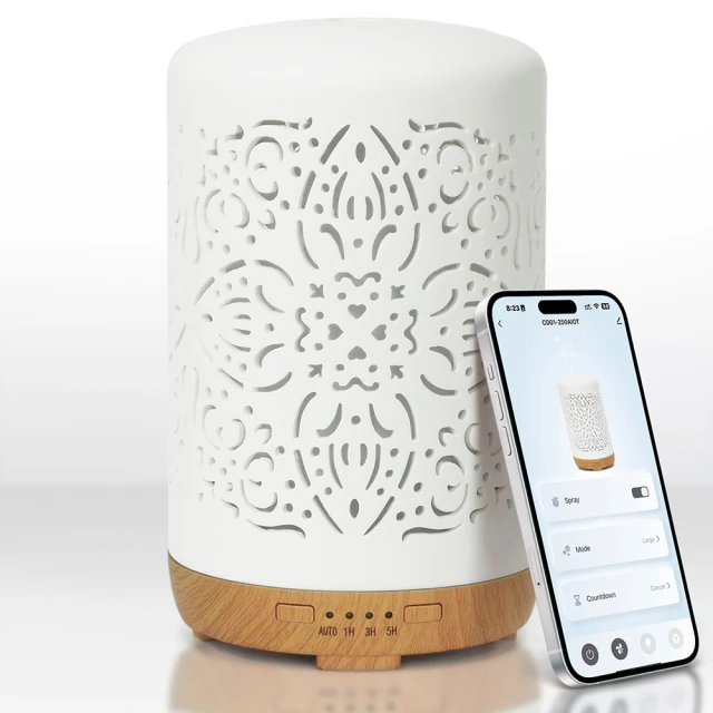 智能陶瓷加溼器七彩燈光大霧量純精油加溼香薰機噴香家用 歷史價格詳細信息
