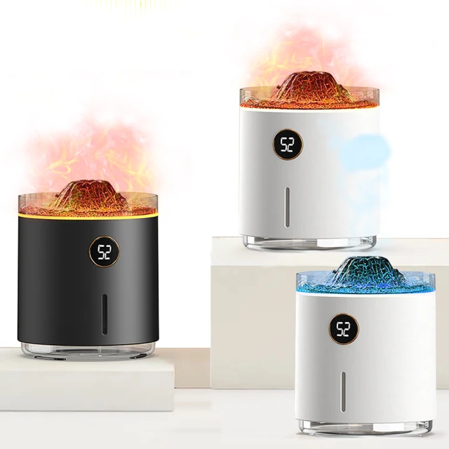 【ANTIAN】火焰霧化噴霧補水香氛水氧機 氛圍燈加濕器 大霧量噴霧機 空氣清淨機 350ML(聖誕交換禮物) 歷史價格詳細信息