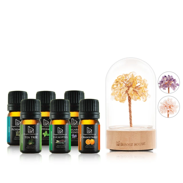 【Bonnie House 植享家】雙有機精油5ml（兩入組）+暖星相伴琉璃擴香儀 歷史價格詳細信息