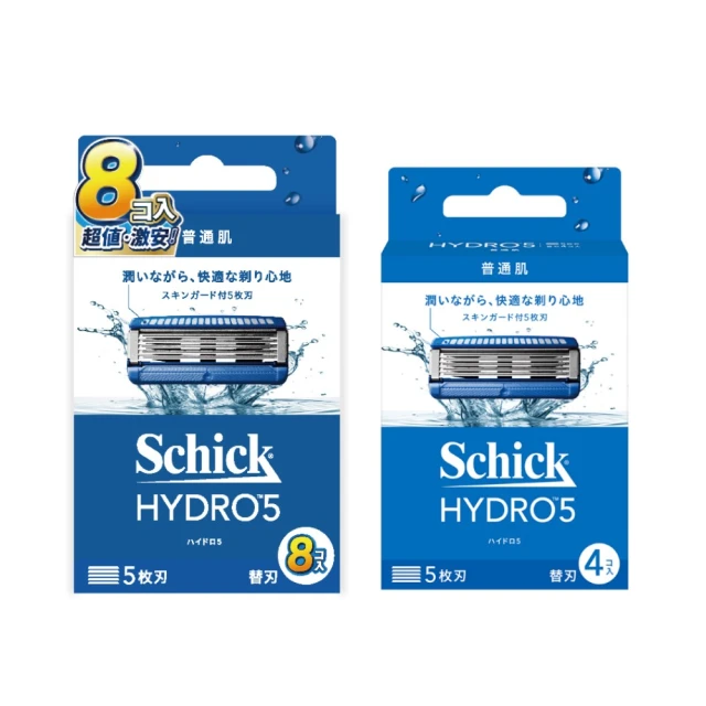 【Schick 舒適牌】水次元5 天然刮鬍刀片 4入 歷史價格詳細信息