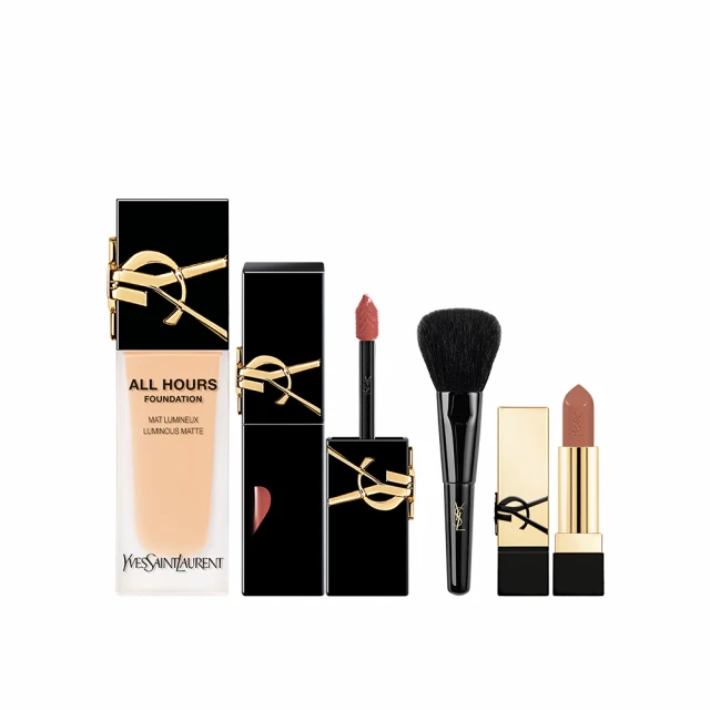 【YSL】官方直營 恆久完美誘光彩妝組(午夜粉底+黑方管) 歷史價格詳細信息