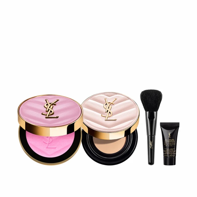 【YSL】官方直營 恆久完美透膚底妝組(新品上市/恆久完美霧光氣墊+恆久完美透膚煙染腮紅) 歷史價格詳細信息
