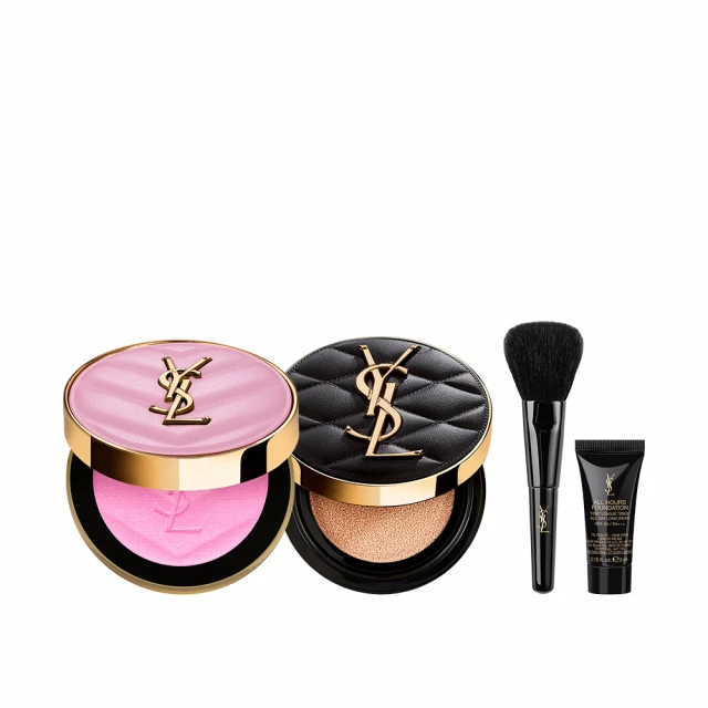 【YSL】官方直營 恆久完美透膚底妝組(新品上市/恆久完美霧光氣墊+恆久完美透膚煙染腮紅) 歷史價格詳細信息