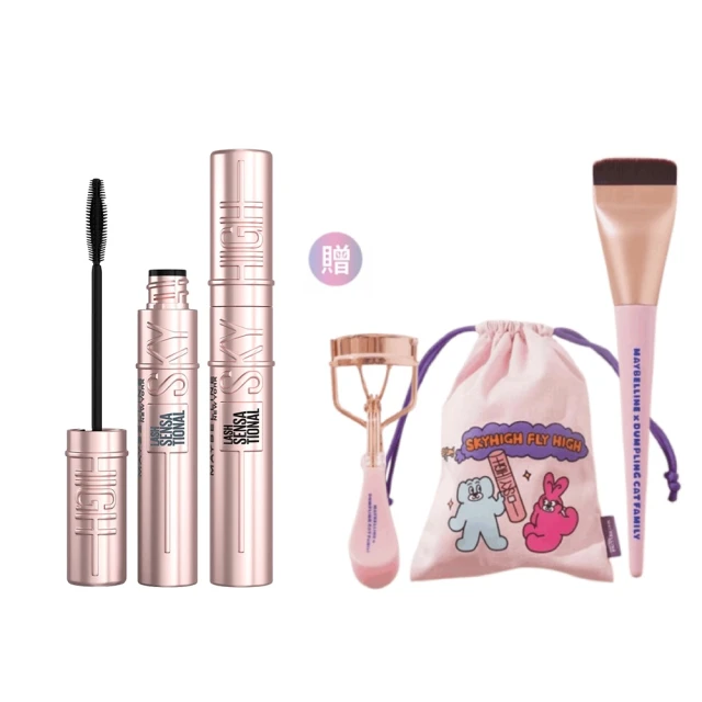 【MAYBELLINE 媚比琳】飛天翹防水睫毛膏黑色8.6g + 36H極限持久激細抗暈眼線液0.4g 歷史價格詳細信息