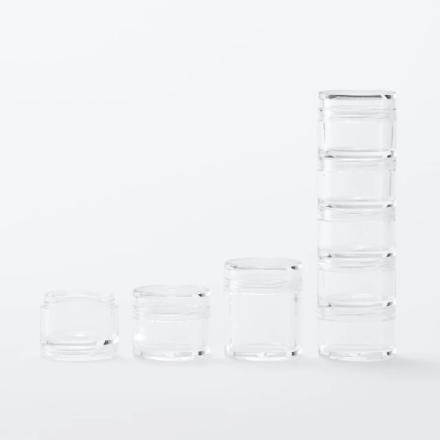 【MUJI 無印良品】壓克力分裝盒/5層.直徑3.5×12.1cm 歷史價格詳細信息