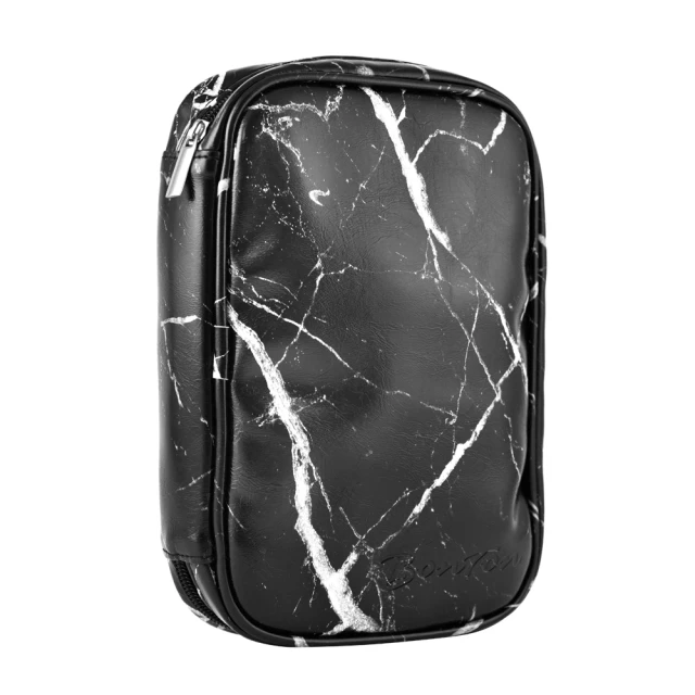 【BonTon】14支黑大理石書頁式刷具包／化妝包／文具收納包（M） 歷史價格詳細信息