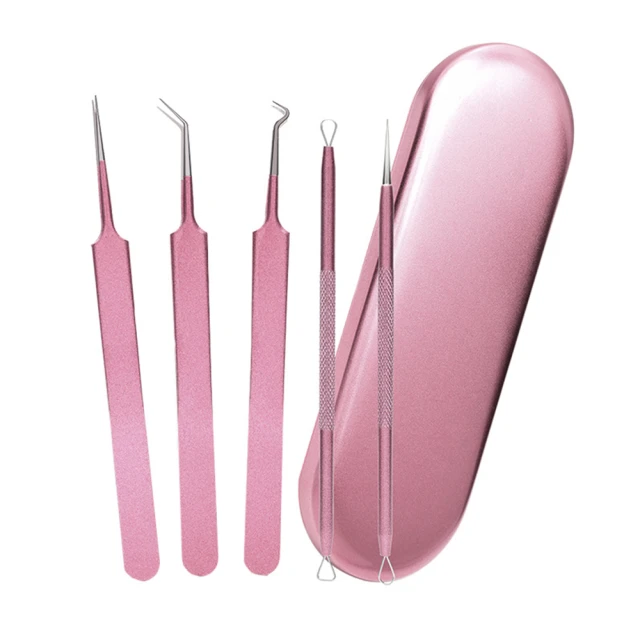 黑頭夾 去粉刺針 美妝工具粉刺針套裝 祛痘神器 去黑頭針細胞夾 挑擠痘痘美容院工具 暗瘡針單個 歷史價格詳細信息