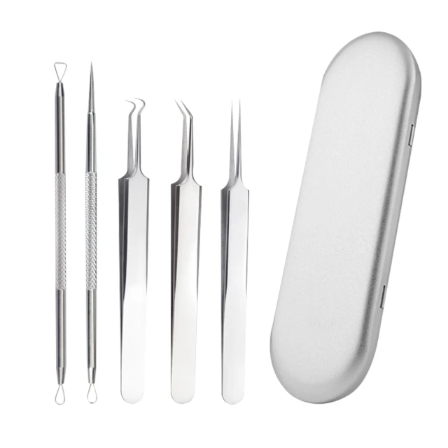 黑頭夾 去粉刺針 美妝工具粉刺針套裝 祛痘神器 去黑頭針細胞夾 挑擠痘痘美容院工具 暗瘡針單個 歷史價格詳細信息