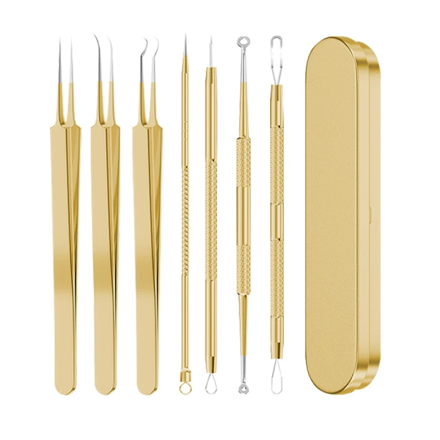 Pritoo 不鏽鋼黑頭粉刺棒14件套（粉刺針 痘痘針 黑頭清潔 細胞夾 毛孔清理 美容工具） 歷史價格詳細信息