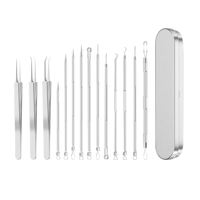 粉刺針 細胞夾 清潔鑷子 細胞夾套裝 去黑頭鑷子 祛痘針 臉部清潔工具 擠挑暗瘡閉口工具 美容院專用神器 六件套 歷史價格詳細信息