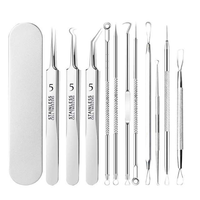 【尖嘴粉刺夾 3入組】粉刺夾 擠粉刺 美容粉刺夾 小夾子粉刺棒 黑頭粉刺 粉刺針 歷史價格詳細信息