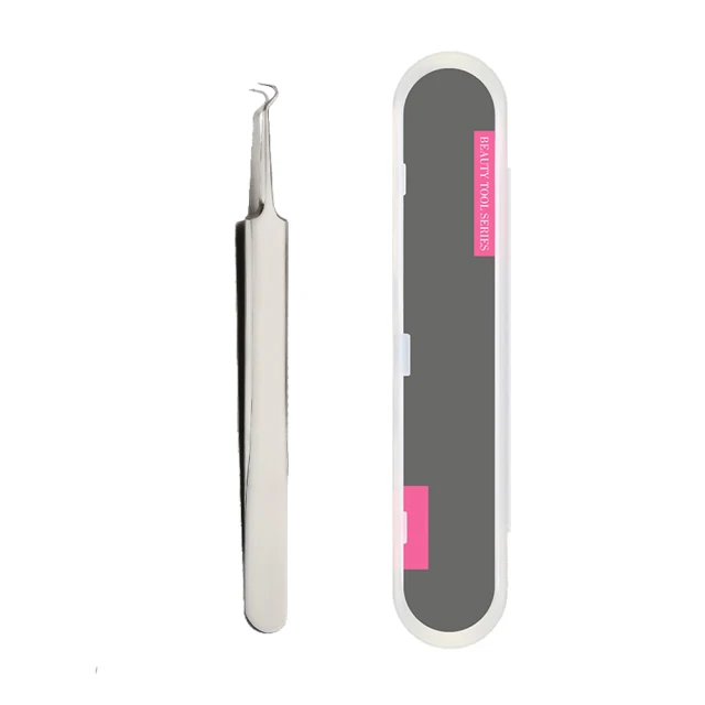 不鏽鋼 彎頭粉刺夾 夾痘痘神器 夾粉刺 清除粉刺 黑頭 暗瘡 歷史價格詳細信息