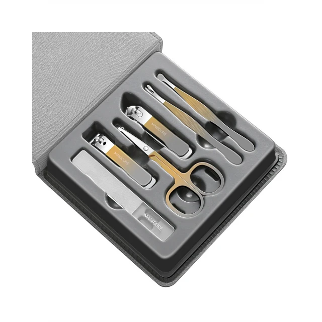 Gabor 掏耳護理指甲剪套裝 七件套 碳鋼修甲工具 銼甲刀/死皮推/掏耳棒/鼻毛剪/指甲鉗 歷史價格詳細信息