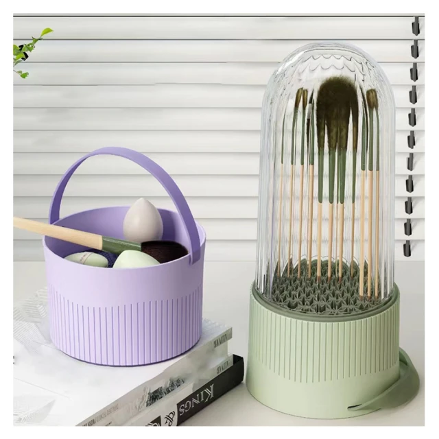 QLZHS 化妝刷洗曬三合一收納盒 化妝刷清潔盤 美妝蛋刷具清潔盒 化妝刷收納盒 刷具美妝蛋吊掛晾曬盒 歷史價格詳細信息
