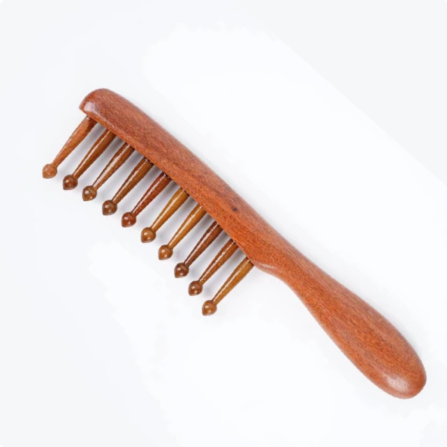 綠檀木頭皮按摩梳子多功能大五齒刮痧器脫髮男女按摩頭部經絡梳防 歷史價格詳細信息