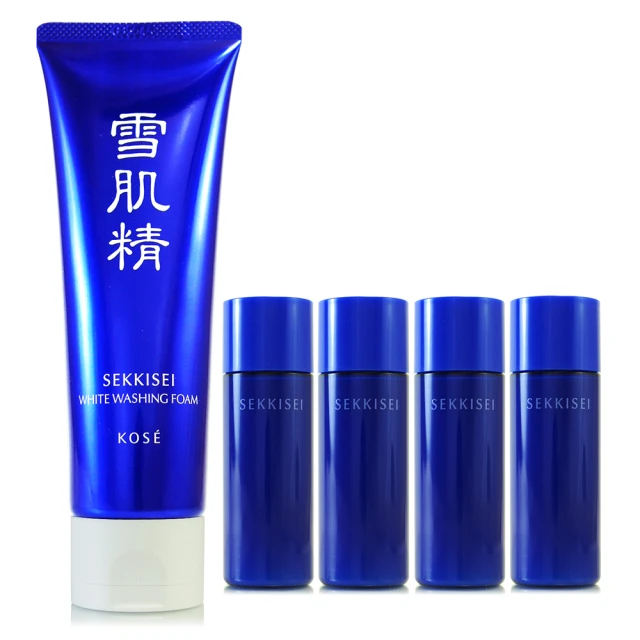 【KOSE 高絲】雪肌精淨透洗顏霜130g+乳液/化妝水30ml*4 - 款式隨機出貨(專櫃公司貨) 價格比較,價格查詢,歷史價格詳細信息