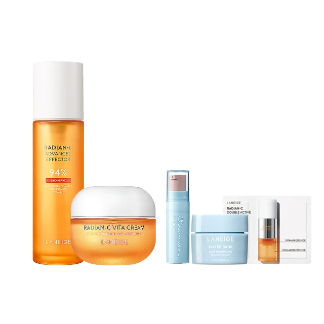 【LANEIGE 蘭芝】維他命C拋光煥亮組(精露+雙精萃)(美白化妝水 美白精華 官方直營) 歷史價格詳細信息