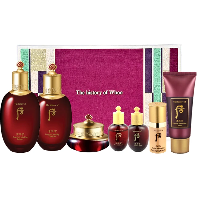 《Whoo 后》津率享紅潤美顏6件組(滋養液20ml+乳液20ml+原液5ml+眼霜4ml+滋養膏10ml+洗顏蜜40ml) 歷史價格詳細信息