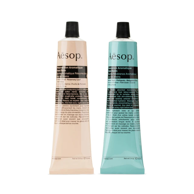 【Aesop】護手霜 75ml兩入組(賦活芳香/尊尚芳香 任選/國際航空版) 價格比較,價格查詢,歷史價格詳細信息