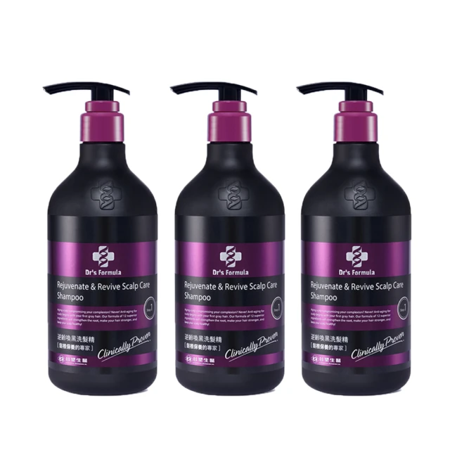 《台塑生醫》Dr’s Formula逆齡喚黑洗髮精580g+水綻光耀護髮乳140g+豐盈喚黑頭皮養護精露150g 歷史價格詳細信息