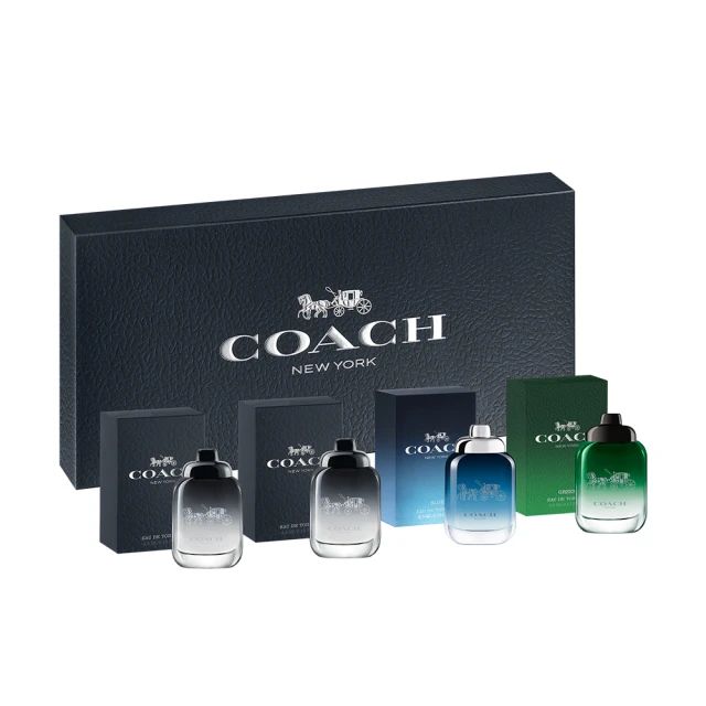 COACH 男性迷你香氛組 4.5MLX4入(時尚經典淡香水X2+藍調淡香水+都會淡香水) 歷史價格詳細信息