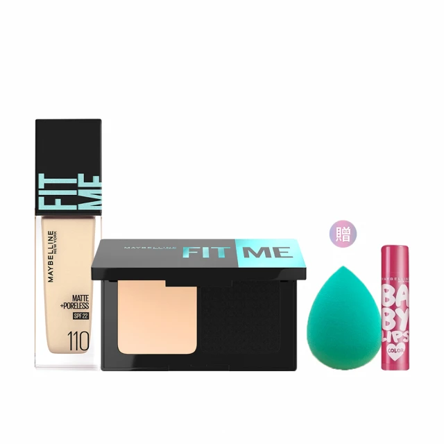 【MAYBELLINE 媚比琳】超Fit me!無瑕持妝組(反孔特霧妝前乳30ml+遮遮稱奇遮瑕膏6.8ml) 歷史價格詳細信息