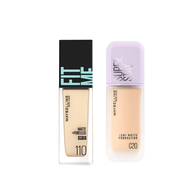 【MAYBELLINE 媚比琳】(全新升級) FITME反孔特霧控油粉餅 2入組 SPF28 PA+++ #空氣小圓餅 歷史價格詳細信息