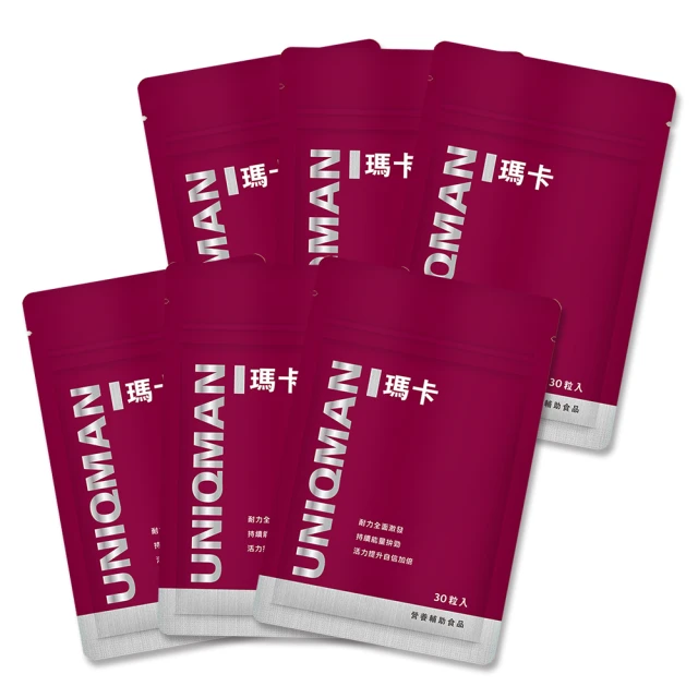 【UNIQMAN】瑪卡 膠囊 6袋組(30粒/袋) 歷史價格詳細信息