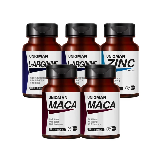 UNIQMAN 瑪卡 螯合鋅 精胺酸 達米阿那 皇家黑馬卡純精 瑪卡粉 基礎體驗 超值組合 戰力系列官方旗艦店 歷史價格詳細信息