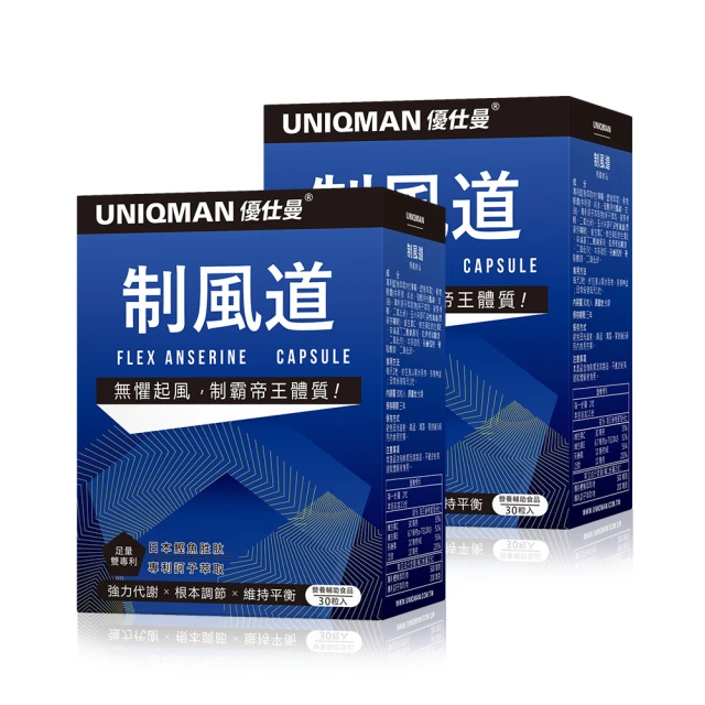 UNIQMAN 馭風 植物膠囊 (60粒/盒)2盒組X2 歷史價格詳細信息