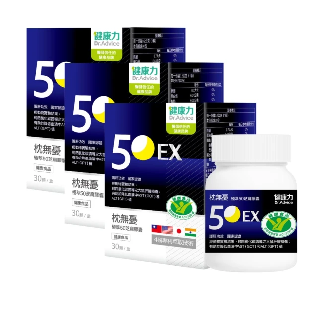 【Dr.Advice 健康力】枕無憂極萃50芝麻膠囊30顆X3盒 歷史價格詳細信息