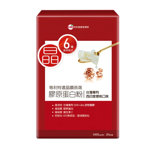 【UDR】專利特濃晶鑽燕窩膠原蛋白粉x8盒(20包/盒 澎潤膠原) 歷史價格詳細信息