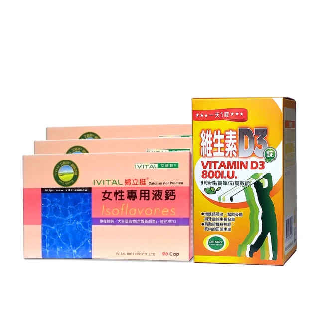 IVITAL婦立挺®女性專用檸檬酸鈣+大豆萃取物(含異黃酮素)液鈣軟膠囊(90粒)「2盒送魚油贈品組」 歷史價格詳細信息