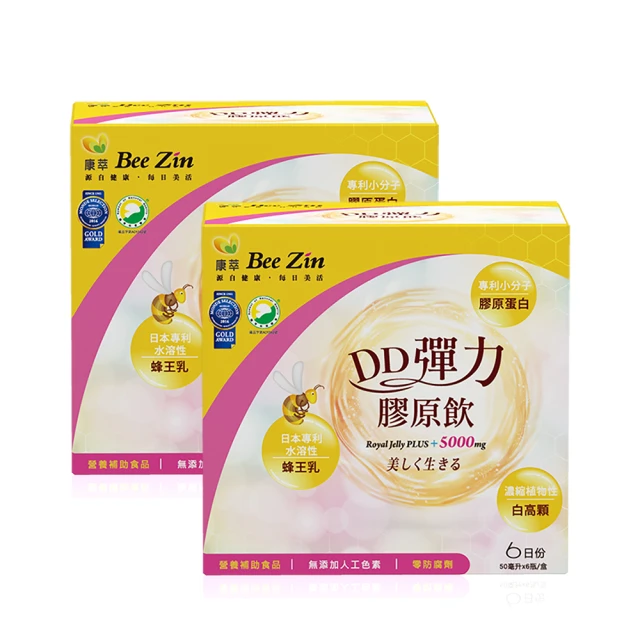 【BeeZin康萃】新版DD彈力膠原飲6瓶(50ml/瓶；6瓶/盒) 歷史價格詳細信息