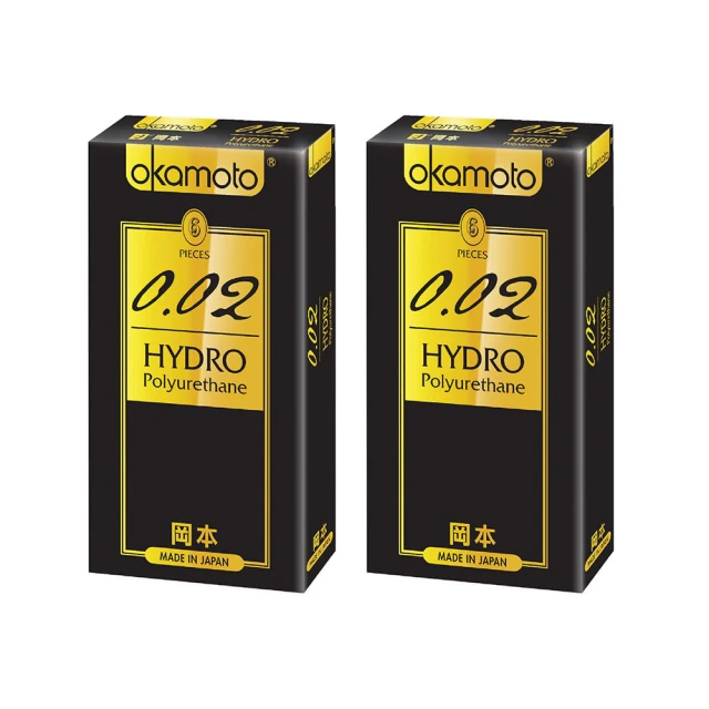 【okamoto 岡本】002 HYDRO水感勁薄保險套6入X2盒(共12枚) 歷史價格詳細信息