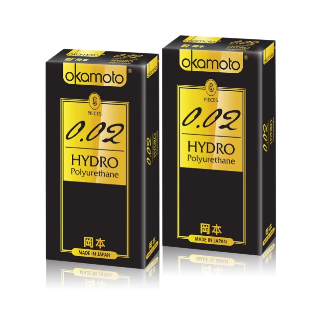 【okamoto 岡本】002 HYDRO水感勁薄保險套6入X2盒(共12枚) 歷史價格詳細信息