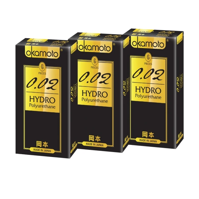 【okamoto 岡本】002 HYDRO水感勁薄保險套6入X2盒(共12枚) 歷史價格詳細信息