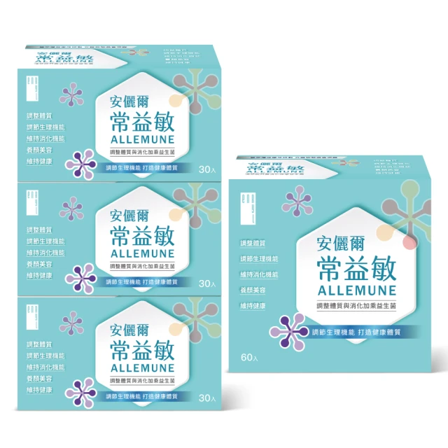 安儷爾常益敏+常益菌(共120包)醫學中心採用，免疫過敏名醫林子閔推薦 超有感益生菌(60包/盒x2) 歷史價格詳細信息