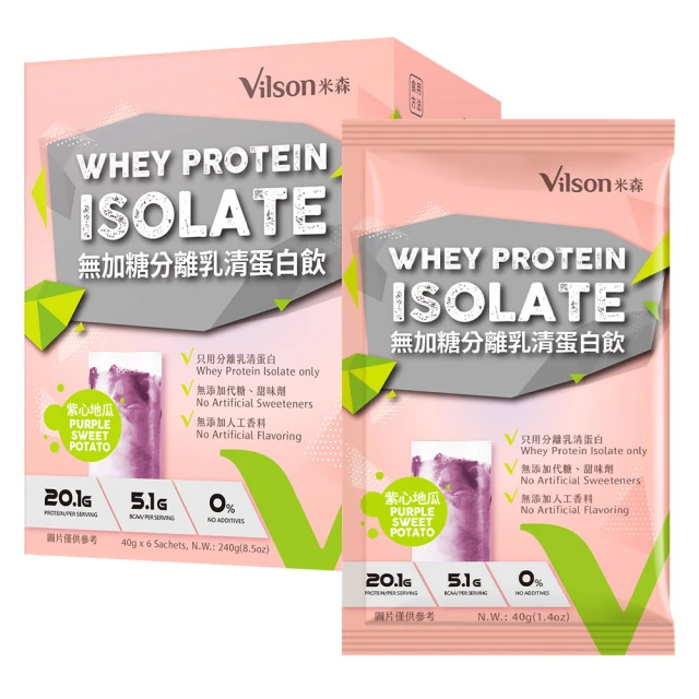 【米森 vilson】無加糖分離乳清蛋白飲-可可拿鐵 (35gx6包/盒) 歷史價格詳細信息