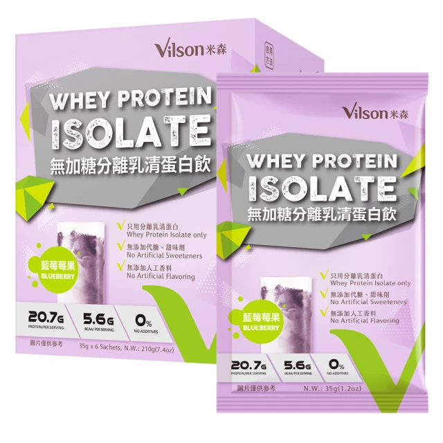 【米森 vilson】無加糖分離乳清蛋白飲-可可拿鐵 (35gx6包/盒) 歷史價格詳細信息