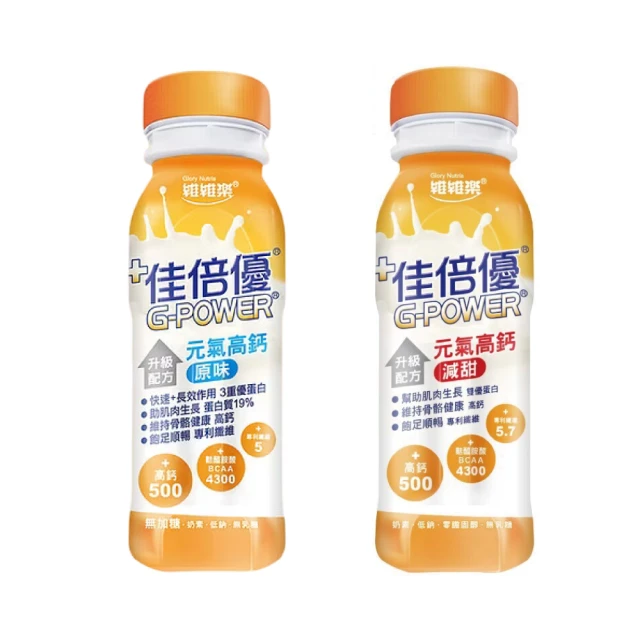 【維維樂】佳倍優 元氣補體流質適用配方 無糖 奶素可食 2箱組 (24瓶/箱) 歷史價格詳細信息