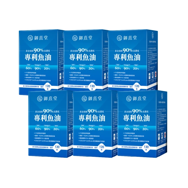 【御熹堂】黃金頂級 90%高濃度專利魚油3入組(一入120顆、醫師推薦、高單位Omega-3、rTG好吸收) 歷史價格詳細信息