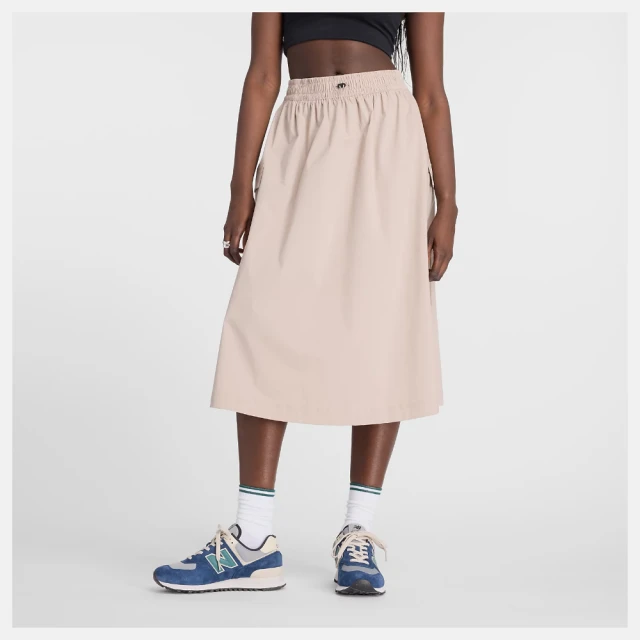 【NEW BALANCE】NB 長裙 中長裙 休閒 寬鬆 高腰 編織 工裝長裙 女款 粉紅色(WK43551LMR-F) 歷史價格詳細信息