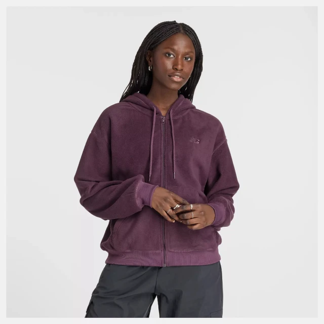 【New Balance】 NB 刷毛運動外套_女性_黑色_AWJ13174BK 歷史價格詳細信息