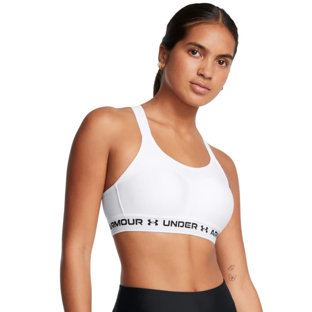 【UNDER ARMOUR】UA 女 Crossback 高衝擊運動內衣_1355109-101(白色) 歷史價格詳細信息