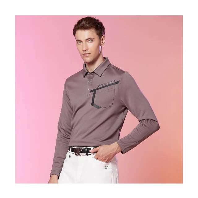 【Jack Nicklaus 金熊】GOLF男款吸濕排汗配色剪接棉衫高爾夫球衫(雙色) 歷史價格詳細信息